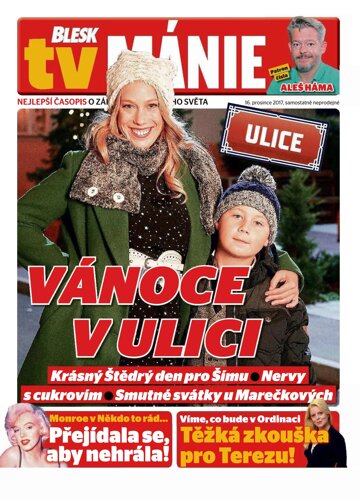 Obálka e-magazínu Blesk Tv manie 16.12.2017