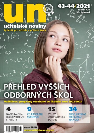 Obálka e-magazínu Učitelské noviny 43-44/2021