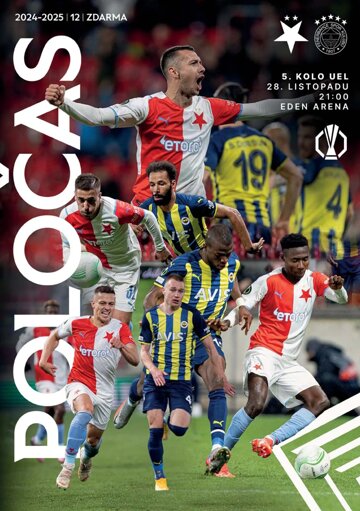 Obálka e-magazínu Poločas 25/2024č.12 Slavia - Fenerbahce