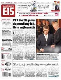 Obálka e-magazínu E15 30.1.2014