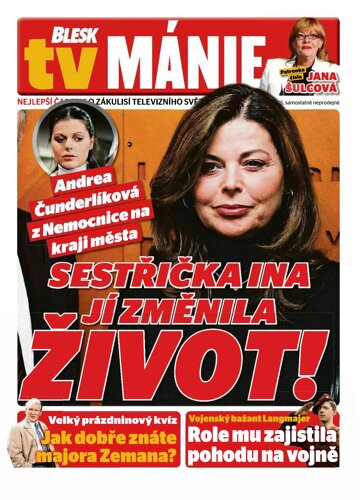 Obálka e-magazínu Blesk Tv manie 11.7.2015