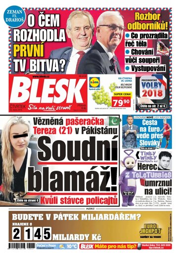 Obálka e-magazínu Blesk 25.1.2018