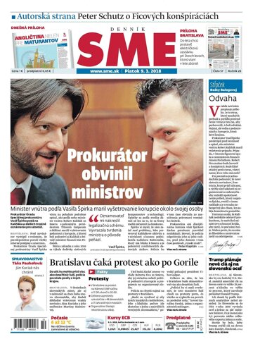 Obálka e-magazínu SME 9.3.2018