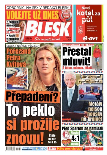 Obálka e-magazínu Blesk 30.10.2018