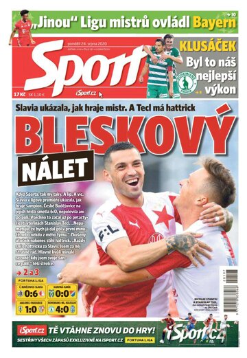 Obálka e-magazínu Sport 24.8.2020