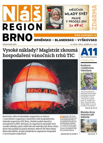 Obálka e-magazínu Náš Region - Brno 4/2025