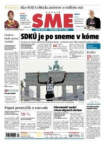 Obálka e-magazínu SME 29.9.2014