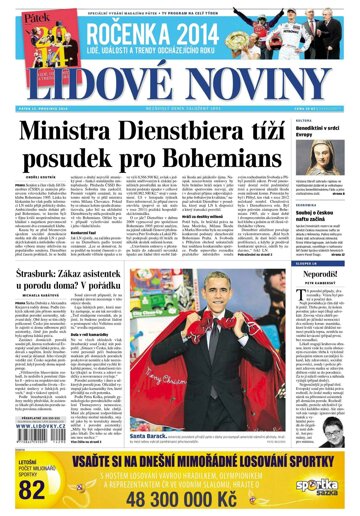 Obálka e-magazínu Lidové noviny 12.12.22014