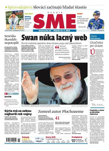 Obálka e-magazínu SME 13.3.2015