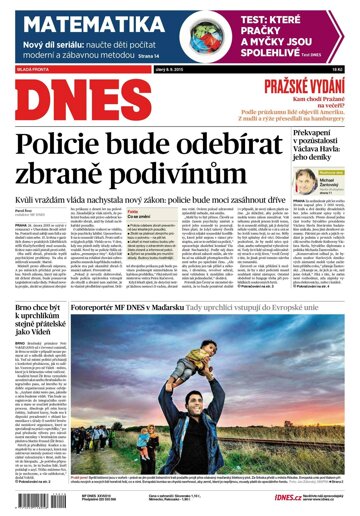 Obálka e-magazínu MF Dnes 8.9.2015