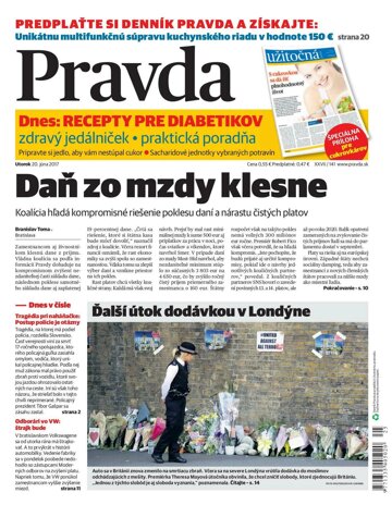 Obálka e-magazínu Pravda 20. 6. 2017