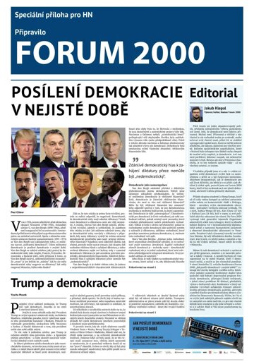 Obálka e-magazínu Hospodářské noviny - příloha 192 - 5.10.2017 příloha Forum 2000