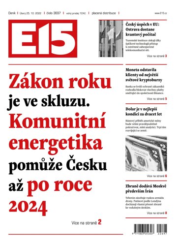 Obálka e-magazínu E15 25.10.2022