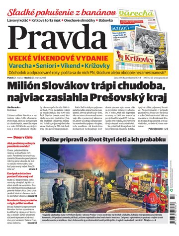 Obálka e-magazínu Pravda 21. 3. 2025