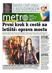 Obálka e-magazínu deník METRO 19.9.2013