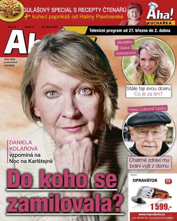 Obálka e-magazínu AHA! Tv + KUCHAŘKA - 26.3.2015