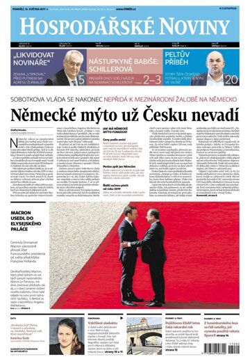 Obálka e-magazínu Hospodářské noviny 092 - 15.5.2017