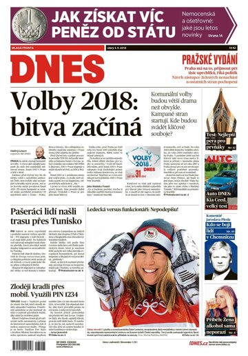 Obálka e-magazínu MF Dnes 4.9.2018