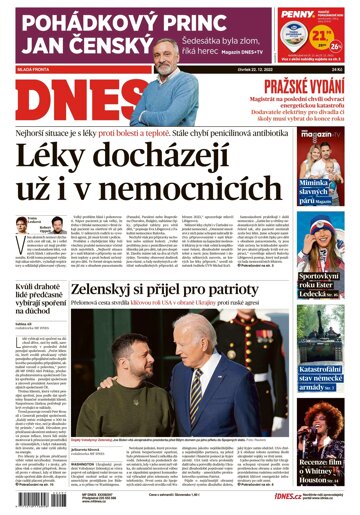 Obálka e-magazínu MF Dnes 22.12.2022