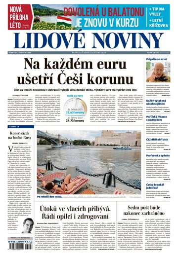 Obálka e-magazínu Lidové noviny 27.6.2023