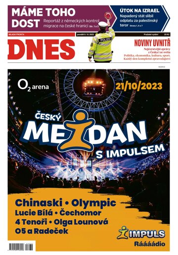 Obálka e-magazínu MF Dnes 9.10.2023