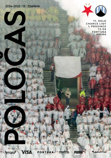 Obálka e-magazínu Poločas 25/2024č.13 Slavia - Liberec