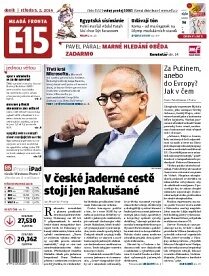 Obálka e-magazínu E15 5.2.2014