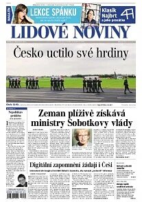 Obálka e-magazínu Lidové noviny 11.7.2014