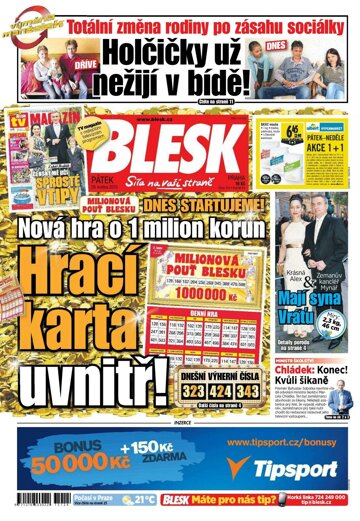 Obálka e-magazínu Blesk 29.5.2015