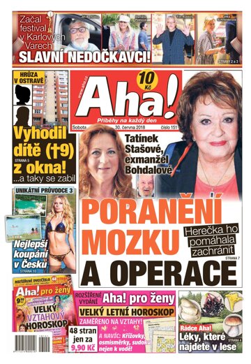 Obálka e-magazínu AHA! 30.6.2018