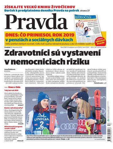 Obálka e-magazínu Pravda 30. 12. 2019