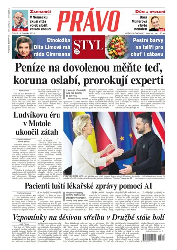 Obálka e-magazínu Deník Právo 25.2.2025