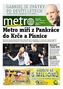 Obálka e-magazínu deník METRO 9.10.2013