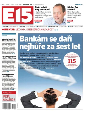 Obálka e-magazínu E15 2.5.2016