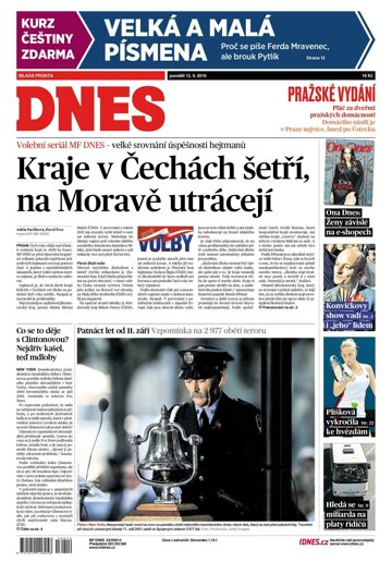 Obálka e-magazínu MF Dnes 12.9.2016