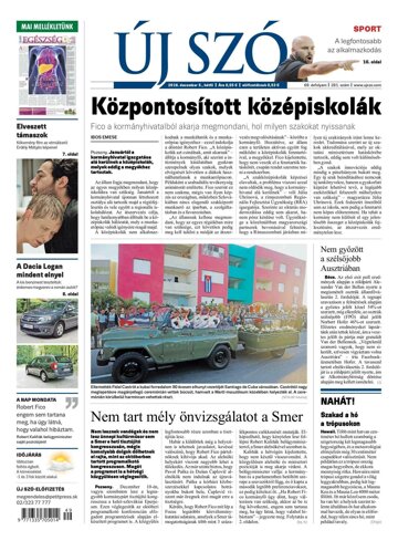 Obálka e-magazínu Új Szó 5.12.2016