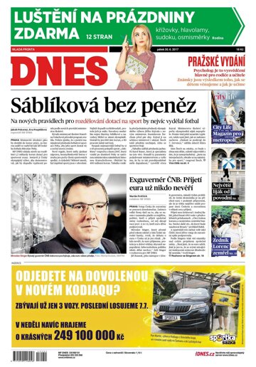 Obálka e-magazínu MF Dnes 30.6.2017