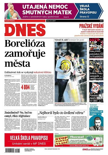 Obálka e-magazínu MF Dnes 12.9.2017