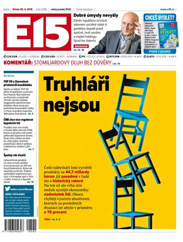 Obálka e-magazínu E15 25.4.2018