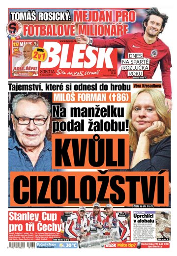 Obálka e-magazínu Blesk 9.6.2018