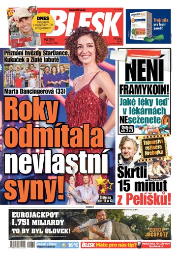 Obálka e-magazínu Blesk 1.11.2024