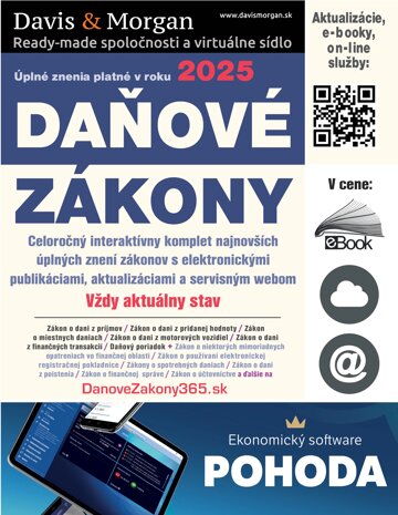 Obálka knihy Daňové zákony 2025 SR XXL ProFi