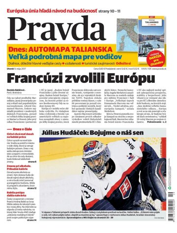 Obálka e-magazínu Pravda 9. 5. 2017