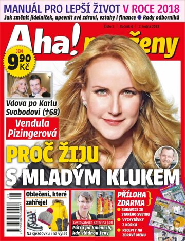 Obálka e-magazínu AHA! pro ženy 2.1.2018