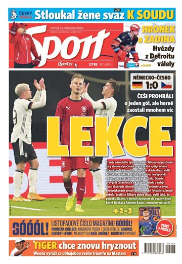 Obálka e-magazínu Sport 12.11.2020