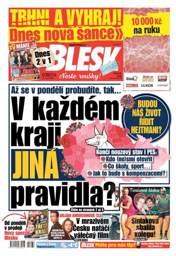 Obálka e-magazínu Blesk 13.2.2021