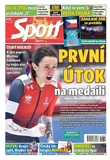 Obálka e-magazínu Sport 5.2.2022