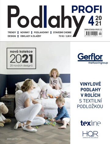 Obálka e-magazínu PODLAHY Profi 4/2021