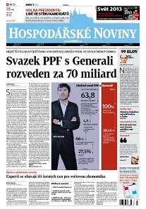 Obálka e-magazínu Hospodářské noviny 006 - 9.1.2013