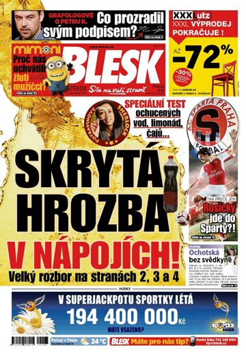 Obálka e-magazínu Blesk 15.7.2015